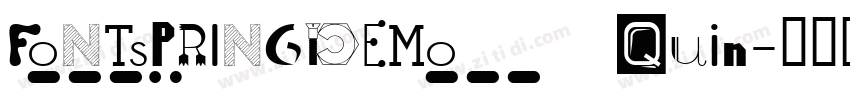 FONTSPRINGDEMO  Quin字体转换
